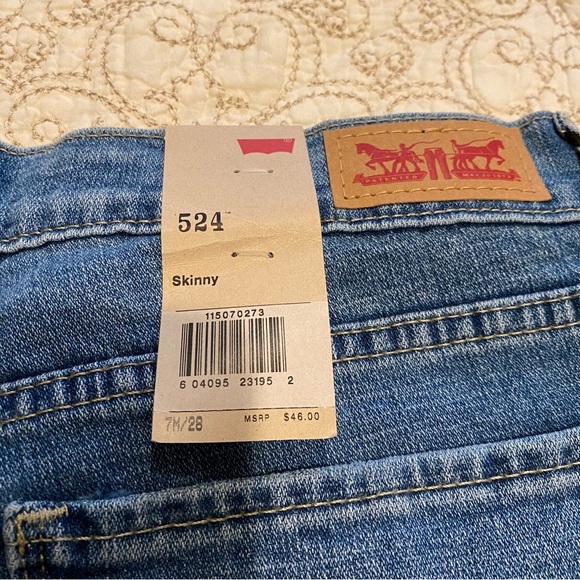 NWT Levi's Women’s Blue Skinny Jeans Size 7/28 - Picture 6 of 9